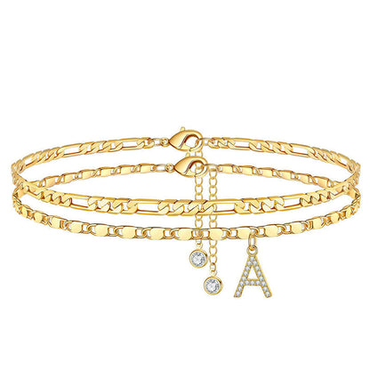 💕Koop 1 Krijg 1 Gratis💕Gelaagde Gouden Enkelband voor Vrouwen