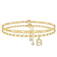 💕Koop 1 Krijg 1 Gratis💕Gelaagde Gouden Enkelband voor Vrouwen