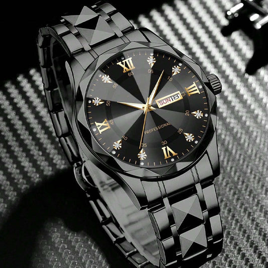 Heren Luxe Waterdichte Analoge Kwarts Horloges