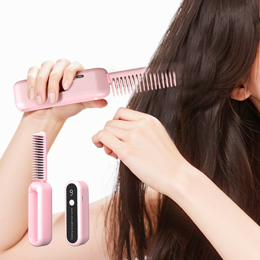 🌟Opvouwbare Negatieve Ion Hair Straightening Kam🌟