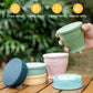 240ml draagbare siliconen vouwbeker