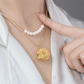 💕Nieuwe Aankomst💕3D Roze & Parel Dubbel Gelaagde Ketting (2 set pakken)