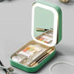 Integrated Makeup Storage Box With Light-Filling Mirror